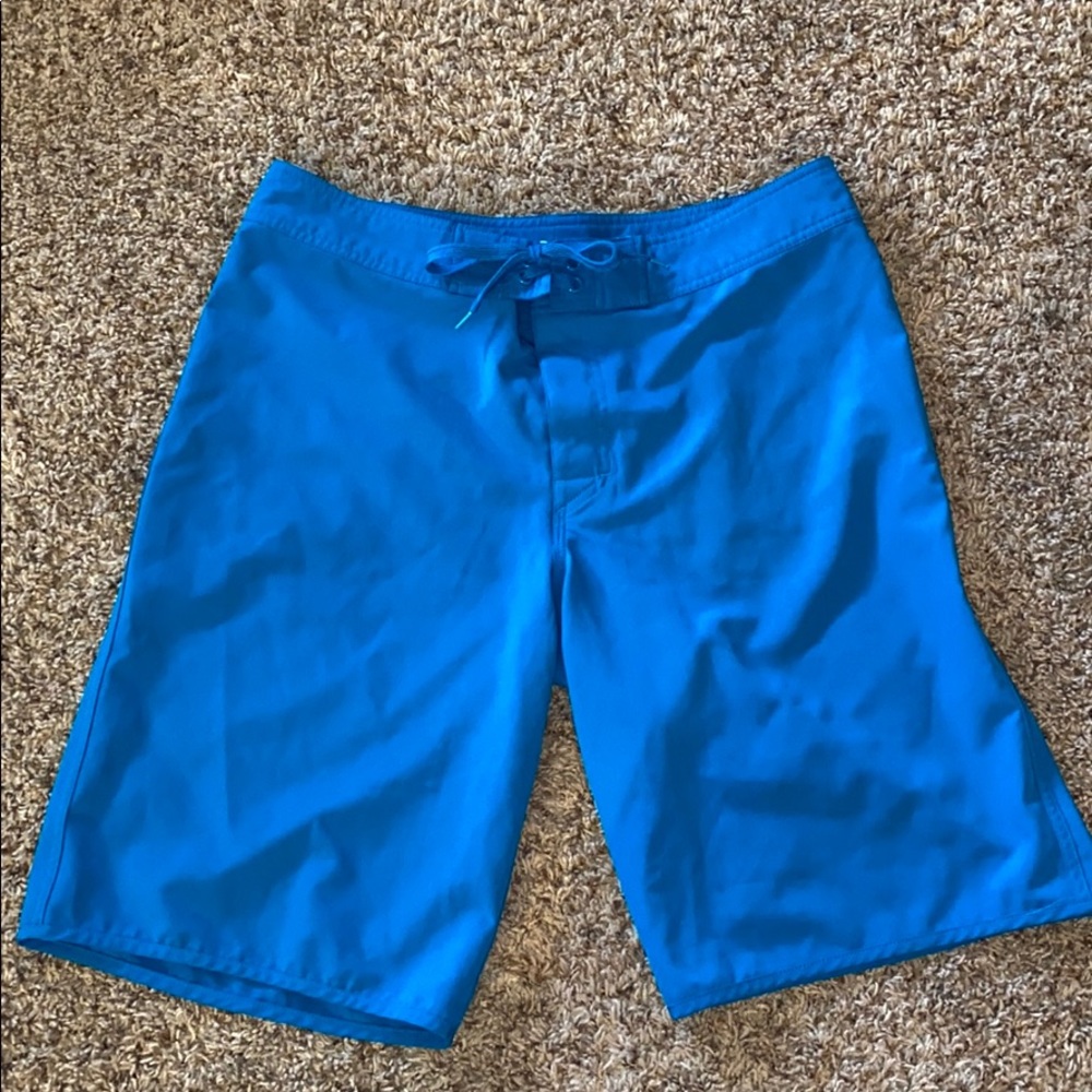 Blue men’s swim shorts